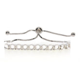 Sterling Silver Semi Mount Tennis Bracelet Setting Round RD 5x5mm 20 Stones